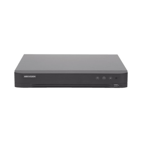 (ACUSENSE / EVITA FALSAS ALARMAS) DVR 4 MEGAPIXEL / 8 CANALES TURBOHD + 4 CANALES IP / 1 BAHÍA DE DISCO DURO / AUDIO POR COAXIT