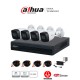 DAHUA KITXVR5104HS4KLI3+4HFW1500CMA- KIT DE 4 CANALES DE 5 MP CON AUDIO/ DVR WIZSENSE CON RECONOCIMIENTO DE ROSTROS/ H.265+/ 4 
