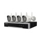 (120 METROS INALÁMBRICOS) KIT IP INALÁMBRICO 1080P / NVR 4 CANALES / 4 CÁMARAS BALA PARA EXTERIOR / 1 HDD DE 1 TB / MODO REPETI