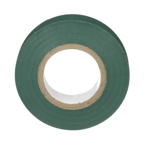 CINTA ELÉCTRICA PARA AISLAR, DE PVC, USO GENERAL, GROSOR DE 0.18MM (7 MIL), ANCHO DE 19MM, Y 20.12M DE LARGO, COLOR VERDE
