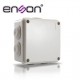 CAJA DE PLASTICO ENSON ENS-PCB1010 100X100X50 MM CON SELLO DE GOMA GRADO DE PROTECCIÓN IP66 MULTIPLES CONEXIONES A TUBERIA DE 1