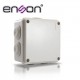 CAJA DE PLASTICO ENSON ENS-PCB1010 100X100X50 MM CON SELLO DE GOMA GRADO DE PROTECCIÓN IP66 MULTIPLES CONEXIONES A TUBERIA DE 1