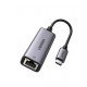 ADAPTADOR DE RED USB-C 3.1 (5 GBPS) A RJ45 /ADMITE 10/100/1000 MBPS Y 2.5G / CAJA DE ALUMINIO / LONGITUD DEL CABLE 10 CM / 1 A 