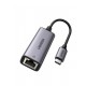ADAPTADOR DE RED USB-C 3.1 (5 GBPS) A RJ45 /ADMITE 10/100/1000 MBPS Y 2.5G / CAJA DE ALUMINIO / LONGITUD DEL CABLE 10 CM / 1 A 