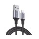 CABLE USB-A A LIGHTNING / CERTIFICADO MFI  / 1 METRO / ADECUADO PARA IPHONE, IPAD Y IPOD / CARGA Y SINCRONIZACIÓN DE DATOS /  V