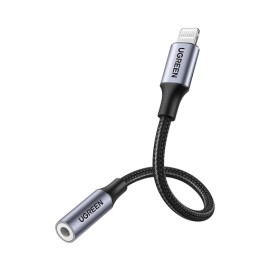 ADAPTADOR DE AURICULARES LIGHTNING A 3.5MM / CERTIFICADO MFI / CABLE 100% COMPATIBLE CON DISPOSITIVOS APPLE / IDEAL PARA LLAMAD