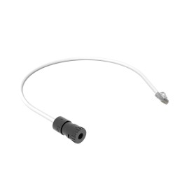 CABLE DE CONEXIÓN EN CAMPO JACK A PLUG RJ45, CATEGORÍA 6A, CMP (PLENUM), 0.5 METROS, COLOR BLANCO