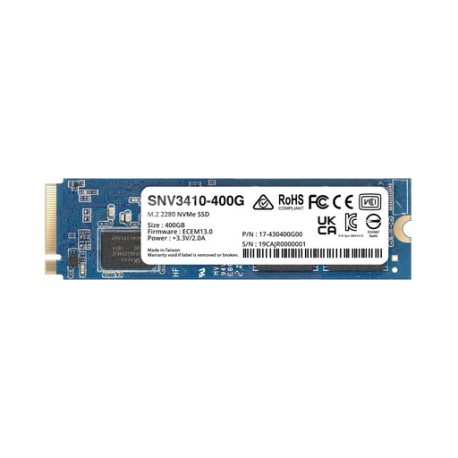 SSD 400GB NVME M.2 2280, DISEÑADA PARA SYNOLOGY NAS CON RANURAS M.2 INTEGRADAS