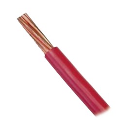 VENTA POR METRO / CABLE ELÉCTRICO DE COBRE / RECUBIERTO THW-LS / CALIBRE 14 AWG / 19 HILOS / COLOR ROJO.
