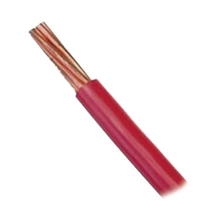 VENTA POR METRO / CABLE ELÉCTRICO DE COBRE / RECUBIERTO THW-LS / CALIBRE 14 AWG / 19 HILOS / COLOR ROJO.