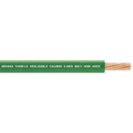 ( VENTA X METRO ) CABLE ELÉCTRICO DE COBRE RECUBIERTO THW-LS CALIBRE 14 AWG 19 HILOS COLOR VERDE