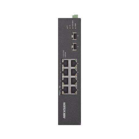 SWITCH INDUSTRIAL NO ADMINISTRABLE GIGABIT / 6 PUERTOS GIGABIT POE+ (30 W) + 2 PUERTOS GIGABIT POE++ (60 W) / 2 PUERTOS SFP / 1