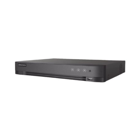 DVR 4 CANALES TURBOHD+ 4 CANALES IP / 8 MEGAPIXEL (4K) / AUDIO POR COAXITRON / 1 BAHÍA DE DISCO DURO / SALIDA DE VIDEO EN FULL 