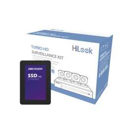 KIT TURBOHD 1080P + SSD DE 1 TB (1024 GB) / DVR 4 CANALES / 4 CÁMARAS BALA DE METAL / FUENTE DE PODER / ACCESORIOS DE INSTALACI