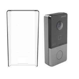 KIT VIDEOPORTERO IP + CARCASA PROTECTORA 2 MEGAPIXEL  / POE ESTANDAR / IP65  / APERTURA DESDE HIK-CONNECT / SOPORTA 1 DEPARTAME