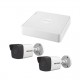 KIT IP 1080P / NVR DE 4 CANALES / 2 CÁMARAS BALA IP PARA EXTERIOR (MICRÓFONO INTEGRADO)