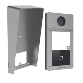 KIT VIDEOPORTERO + CARCASA PROTECTORA IP 2 MEGAPIXEL / LLAMADA Y APERTURA REMOTA DESDE APP HIK-CONNECT / POE / EXTERIOR IP65 + 