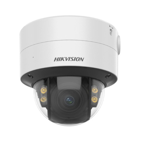 DOMO IP 4 MEGAPIXEL / IMAGEN A COLOR 24/7 / LENTE 2.8 - 12 MM / LUZ BLANCA 40 MTS / WDR 130 DB / EXTERIOR IP67 / IK10 / CAPTURA