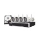 KIT IP INALÁMBRICO 4 MEGAPIXEL / NVR 4 CANALES / 4 CÁMARAS BALA PARA EXTERIOR / 1 HDD DE 1 TB / MODO REPETIDOR
