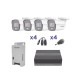 KIT COLORVU TURBOHD 1080P LITE / DVR 4 CANALES CON ALMACENAMIENTO 300GB(ESSD) / 4 CÁMARAS BALA COLORVU CON MICRÓFONO/ TRANSCEPT