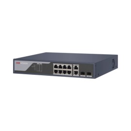 SWITCH POE+ / ADMINISTRABLE / USO EN RACK (1 U) / 8 PUERTOS POE+ / 2 PUERTOS SFP / 2 PUERTOS UPLINK GIGABIT / CONFIGURACIÓN REM