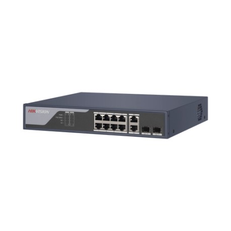 SWITCH POE+ / ADMINISTRABLE / USO EN RACK (1 U) / 8 PUERTOS POE+ / 2 PUERTOS SFP / 2 PUERTOS UPLINK GIGABIT / CONFIGURACIÓN REM