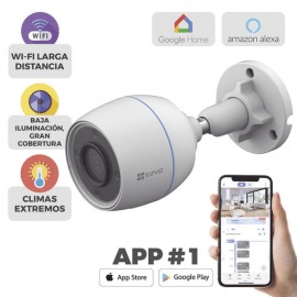 BALA WIFI / 2  MEGAPIXEL / DETECCIÓN HUMANA / MICRÓFONO INTEGRADO / MICRO SD / EXCELENTE VISION NOCTURNA / EXTERIOR