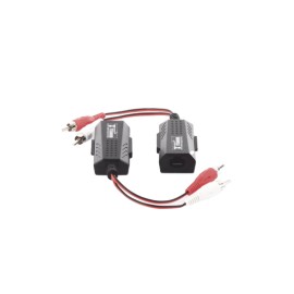 BALUN EXTENSOR DE AUDIO ANALOGO ESTEREO RCA A RJ45  / DISTANCIA 800 MTS/  CABLE CAT5-6 / CONECTOR 100% COBRE / PROTECCIÓN TVS, 
