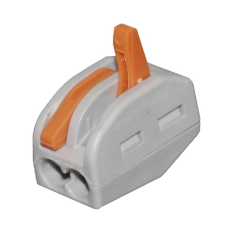 CONECTOR COMPACTO PARA 1 CABLE DE ENTRADA 1 CABLE DE SALIDA / CABLES COMPATIBLES 12AWG-28AWG