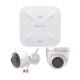 KIT DE CÁMARAS WI-FI EZVIZ CON ACCESS POINT RUIJIE / INCLUYE 2 PIEZAS C3X / 1 PIEZA C4W / 1 ACCESS POIN RG-RAP6260(G)