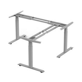 BASE DE ESCRITORIO MOTORIZADO PROFESIONAL TIPO L (3 COLUMNAS) / ALTURA AJUSTABLE 60-125CM / ESTRUCTURA ESTABLE / FUNCIONAMIENTO