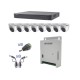 KIT TURBOHD 1080P / DVR 8 CANALES / 8 CÁMARAS EYEBALL (EXTERIOR 2.8 MM) / TRANSCEPTORES / CONECTORES / FUENTE DE PODER PROFESIO
