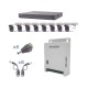 KIT TURBOHD 1080P / DVR 8 CANALES / 8 CÁMARAS BALA (EXTERIOR 2.8 MM) / TRANSCEPTORES / CONECTORES / FUENTE DE PODER PROFESIONAL