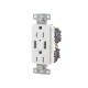 CONTACTO DÚPLEX CON 2 PUERTOS USB, 15A 125V, 2 POLOS, 3 HILOS, COLOR BLANCO.