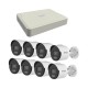 KIT IP 1080P / NVR DE 8 CANALES / 8 CÁMARAS IP BALA COLORVU