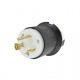 CLAVIJA DE MEDIA VUELTA, 30 A 250 V CA 2 POLOS 3 HILOS (NEMA L6-30P). GRADO INDUSTRIAL.