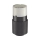 CONECTOR HEMBRA NEGRO 15 A 125 V CA 2 POLOS 3 HILOS (NEMA 5-15R).