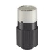 CONECTOR HEMBRA NEGRO 15 A 125 V CA 2 POLOS 3 HILOS (NEMA 5-15R).