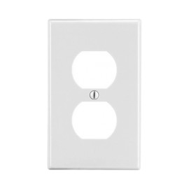 TAPA PARA CONTACTO DÚPLEX COLOR BLANCO.