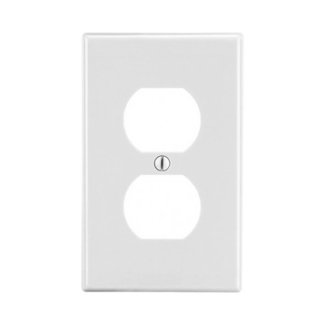 TAPA PARA CONTACTO DÚPLEX COLOR BLANCO.