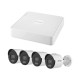 KIT IP 1080P / NVR DE 4 CANALES / 4 CÁMARAS IP BALA COLORVU