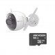 KIT DE CAMARA WIFI Y MEMORIA MICRO SD / INCLUYE 1 PIEZA C3X Y 1 MEMORIA MICROSD 32GB / AUDIO DE DOS VÍAS / COLORES EN OSCURIDAD