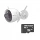 KIT DE CAMARA WIFI Y MEMORIA MICRO SD / INCLUYE 1 PIEZA C3X Y 1 MEMORIA MICROSD 32GB / AUDIO DE DOS VÍAS / COLORES EN OSCURIDAD