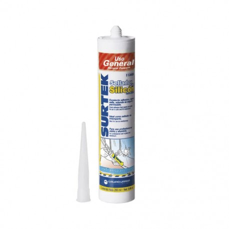 SILICÓN SELLADOR TRANSPARENTE DE USO GENERAL (280 ML).