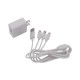 CARGADOR DE PARED DE 5 VCC 2A / MULTI-PUERTOS / USB-C, MICRO USB, LIGHTNING (IPHONE)