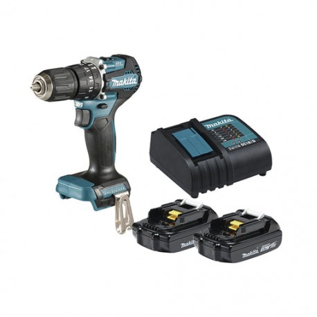 ROTOMARTILLO/TALADRO INALÁMBRICO SIN CARBONES, BROQUERO DE 1/2", 1,700 RPM, 18V?, TORQUE: 40 N.M C/2 BAT. (1.5AH) Y CARGADOR.