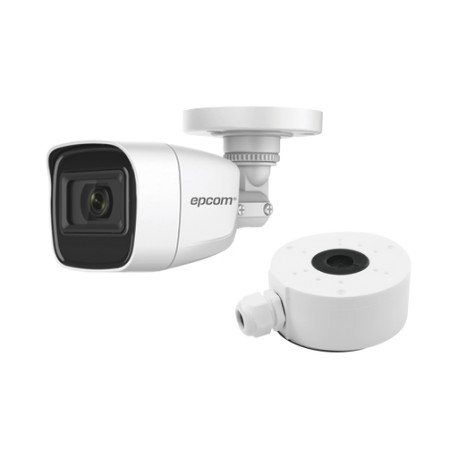 KIT DE CÁMARA + MONTAJE / CÁMARA BALA TURBOHD 2 MEGAPIXEL (1080P) / GRAN ANGULAR 106° / LENTE 2.8 MM / 25 MTS IR EXIR / EXTERIO