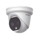 TURRET IP DUAL / TÉRMICA 1.8 MM (160 X 120) / ÓPTICO 2 MM (4 MEGAPIXEL) / DETECCIÓN DE PERSONAS 53 MTS / 15 MTS IR / MICRO SD 3