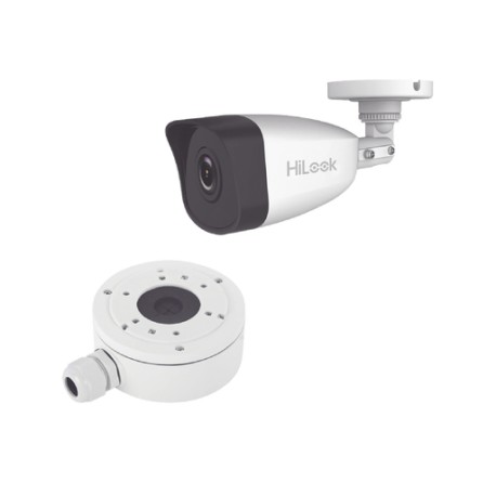 HILOOK SERIES / BALA IP 4 MEGAPIXEL / 30 MTS IR / EXTERIOR IP67 / POE / DWDR / LENTE 2.8 MM + CAJA DE CONEXIÓN DS-1280ZJ-XS