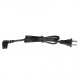 CABLE DE ALIMENTACIÓN ELÉCTRICA PARA 120-240 VCA / 1 METRO / 2 CLAVIJAS TIPO AMERICANO / CONECTOR EN FORMA TIPO L